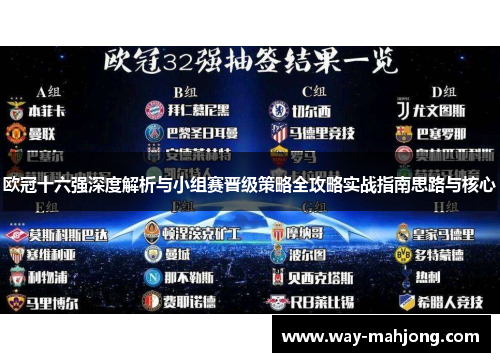 欧冠十六强深度解析与小组赛晋级策略全攻略实战指南思路与核心